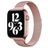 Mobigear Slim Loop Bracelet Milanais Apple Watch Fermeture magnétique - 42/41/40/38 mm - Rose doré