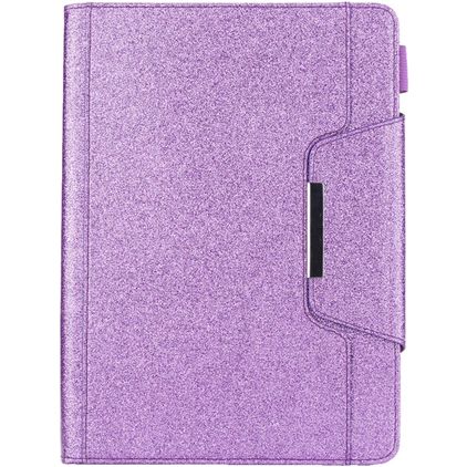 Mobigear Luxury Coque iPad 7 (2019) Etui + Porte-crayon - Violet