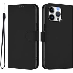 Mobigear Urban Wallet Housse iPhone 16 Pro Max Etui Porte-Monnaie - Noir