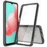 Mobigear Crystal Coque Samsung Galaxy A32 5G Coque arrière Rigide - Transparent / Noir
