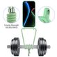 Mobigear Lanyard Card iPhone 17 Coque avec cordon en Silicone et Porte-Cartes - Vert