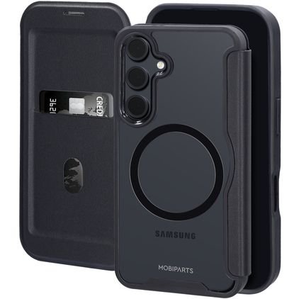 Mobiparts Shield Line Housse Samsung Galaxy S25 MagSafe Etui - Noir