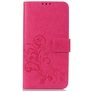 Mobigear Clover OnePlus 6T Étui Portefeuille - Magenta