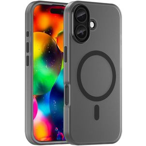 Mobigear Shockproof Coque iPhone 17 MagSafe Coque arrière Rigide - Noir