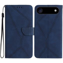 Mobigear Stitch Housse iPhone Air Etui Porte-Monnaie - Bleu