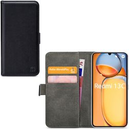 Mobilize Classic Gelly Wallet Xiaomi Redmi 13C Étui Portefeuille - Noir