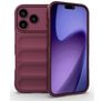 Mobigear Bumpy Coque iPhone 18 Pro Coque arrière en TPU Souple - Wine Red