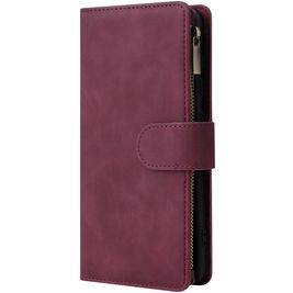 Mobigear Zipper Housse Samsung Galaxy A51 Etui Porte-Monnaie - Rouge