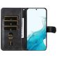 Mobigear Zipper Housse Samsung Galaxy S23 Plus Etui Porte-Monnaie - Noir