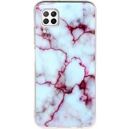 Mobigear Marble Coque Huawei P40 Lite Coque arrière en TPU Souple - Violet