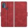Mobigear Slim Magnet Housse Motorola Moto G50 Etui Porte-Monnaie - Rouge
