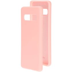 Mobiparts Coque Samsung Galaxy S10 Coque arrière en Silicone - Blossom Pink