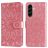 Mobigear Sunflower Housse Samsung Galaxy A57 Etui Porte-Monnaie - Rose doré