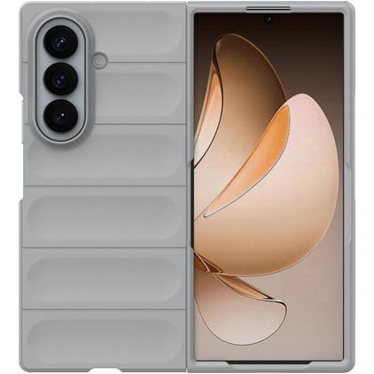 Mobigear Bumpy Coque Samsung Galaxy Z Fold 8 Ultra Coque arrière en TPU Souple - Gris