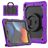 Mobigear RingGuard Coque iPad 9 (2021) Coque arrière en Plastique rigide,Silicone + Support Amovible - Violet