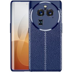 Mobigear Luxury Coque OPPO Find X6 Pro Coque arrière en TPU Souple - Bleu