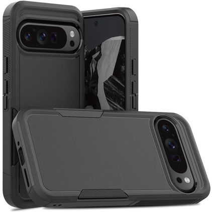Mobigear Heavy Armor Google Pixel 9 Pro XL Plastique rigide Coque arrière Antichoc - Noir