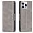 Mobigear Excellent Housse iPhone 16 Pro Max Etui Porte-Monnaie - Gris