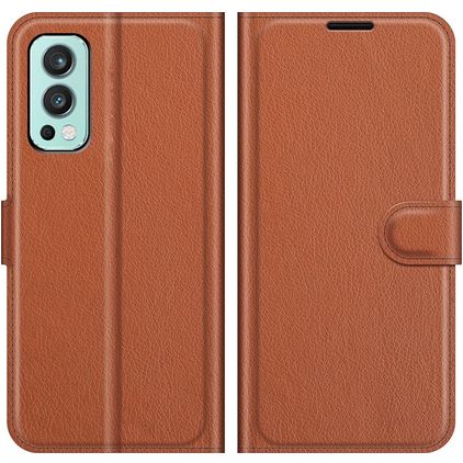 Mobigear Classic Housse OnePlus Nord 2 Etui Porte-Monnaie - Marron