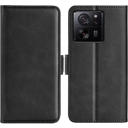 Mobigear Slim Magnet Housse Xiaomi 13T Etui Porte-Monnaie - Noir