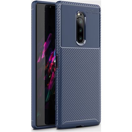 Mobigear Racing Coque Sony Xperia XZ4 Coque arrière en TPU Souple - Bleu