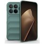 Mobigear Bumpy Coque Xiaomi 15T Pro Coque arrière en TPU Souple - Vert foncé