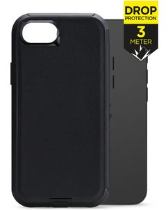 Mobilize Defender Coque iPhone 16e Coque arrière Rigide Anti-Chocs - Noir