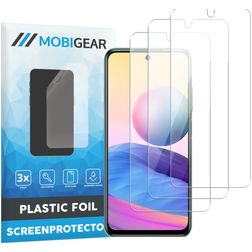 Mobigear Xiaomi Redmi Note 10 5G Protection d'écran Film - Compatible coque (Lot de 3)