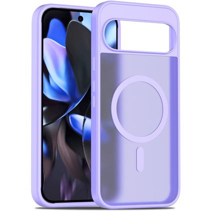 Mobigear Shockproof Google Pixel 10 Pro XL MagSafe Plastique rigide Coque arrière - Violet