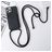 Mobigear Lanyard Card iPhone 15 Pro Max Coque avec cordon en Silicone et Porte-Cartes - Noir