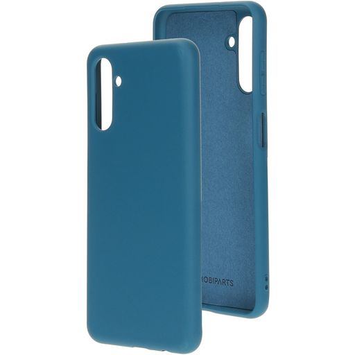 Mobiparts Coque Samsung Galaxy A04s Coque arrière en Silicone - Blueberry Blue
