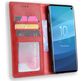 Mobigear Sensation Housse Samsung Galaxy S10 Etui Porte-Monnaie - Rouge