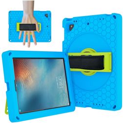 Mobigear Ruggedized Coque iPad Air 2 (2014) Coque arrière en EVA + Support Amovible - Bleu