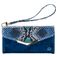 Mobilize Gelly Velvet Samsung Galaxy A40 Détachable 2in1 Pochette - Royal Blue Snake