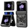 Mobigear Armor ring Coque Samsung Galaxy Z Flip 6 Coque arrière Rigide Anti-Chocs avec Anneau-Support - Noir