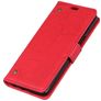 Mobigear Ranch Housse Motorola One Power Etui Porte-Monnaie - Rouge