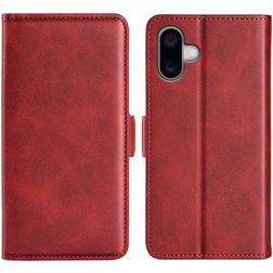Mobigear Slim Magnet Housse iPhone 16 Etui Porte-Monnaie - Rouge