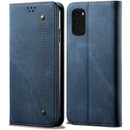 Mobigear Denim Slim Housse Samsung Galaxy S20 Plus Etui Porte-Monnaie - Bleu