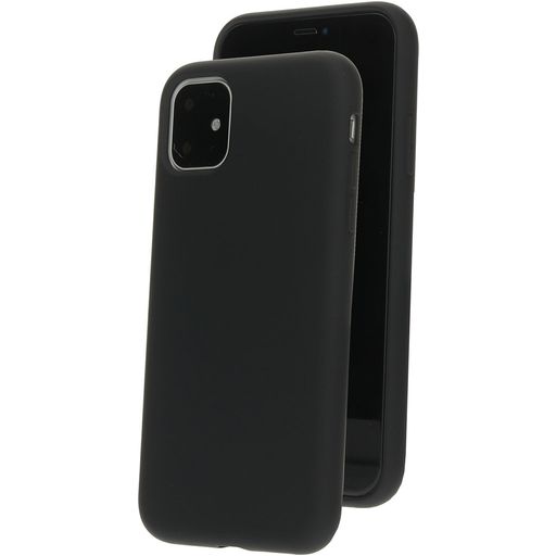 Mobiparts Coque iPhone 11 Coque arrière en Silicone - Noir