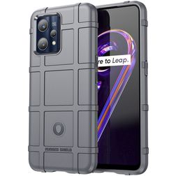 Mobigear Rugged Shield Realme 9 Pro Plus TPU souple Coque arrière Antichoc - Gris