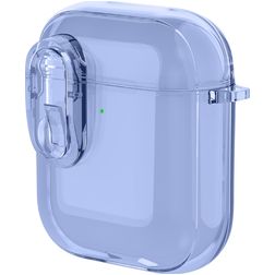 Mobigear Crystal Clip Coque rigide pour Apple AirPods 1 - Bleu