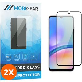 Mobigear Premium Samsung Galaxy A05s Verre trempé Protection d'écran - Compatible Coque - Noir (Lot de 2)