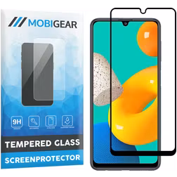 Mobigear Premium Samsung Galaxy M32 4G Verre trempé Protection d'écran - Compatible Coque - Noir