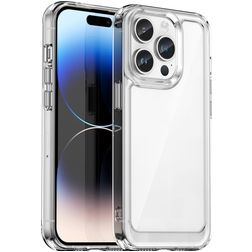 Mobigear Crystal Coque Transparente iPhone 15 Pro Max Coque arrière Rigide - Transparent
