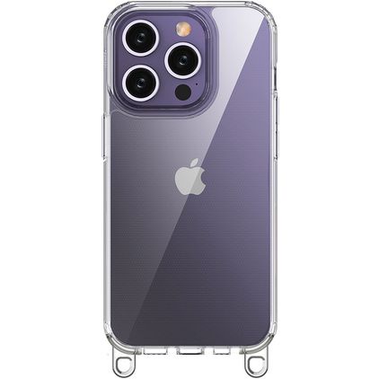 Mobigear Bungy Coque iPhone 15 Pro Coque arrière Rigide - Argent