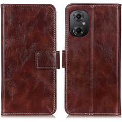 Mobigear Basic Housse POCO M5 Etui Porte-Monnaie - Marron