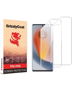 GrizzlyCoat Motorola Edge 50 Fusion Hydrogel TPU Protection d'écran - Compatible Coque (Lot de 2)