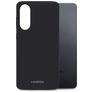 Mobilize Rubber Gelly Coque Samsung Galaxy S25 Edge Coque arrière en TPU Souple - Noir