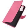 Mobigear Classic Housse Motorola One Hyper Etui Porte-Monnaie - Magenta