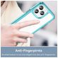Mobigear Crystal Coque iPhone 14 Pro Max Coque arrière Rigide - Transparent / Turquoise